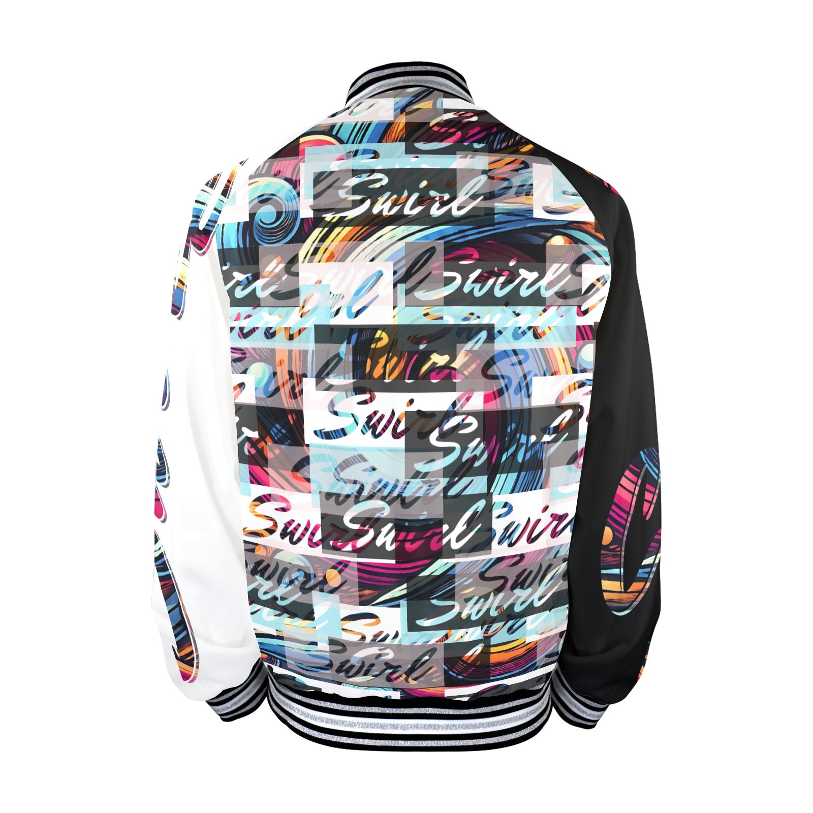 Men's Striped Trim Bomber Jacket