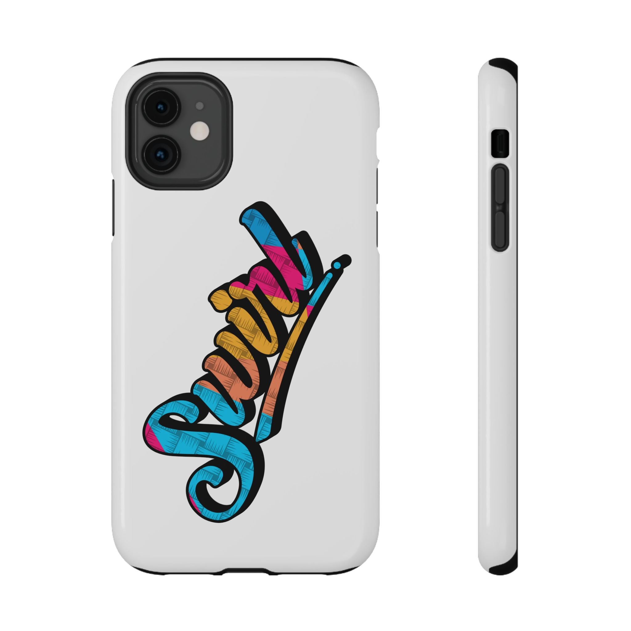 Dual-Layer Phone Case - White