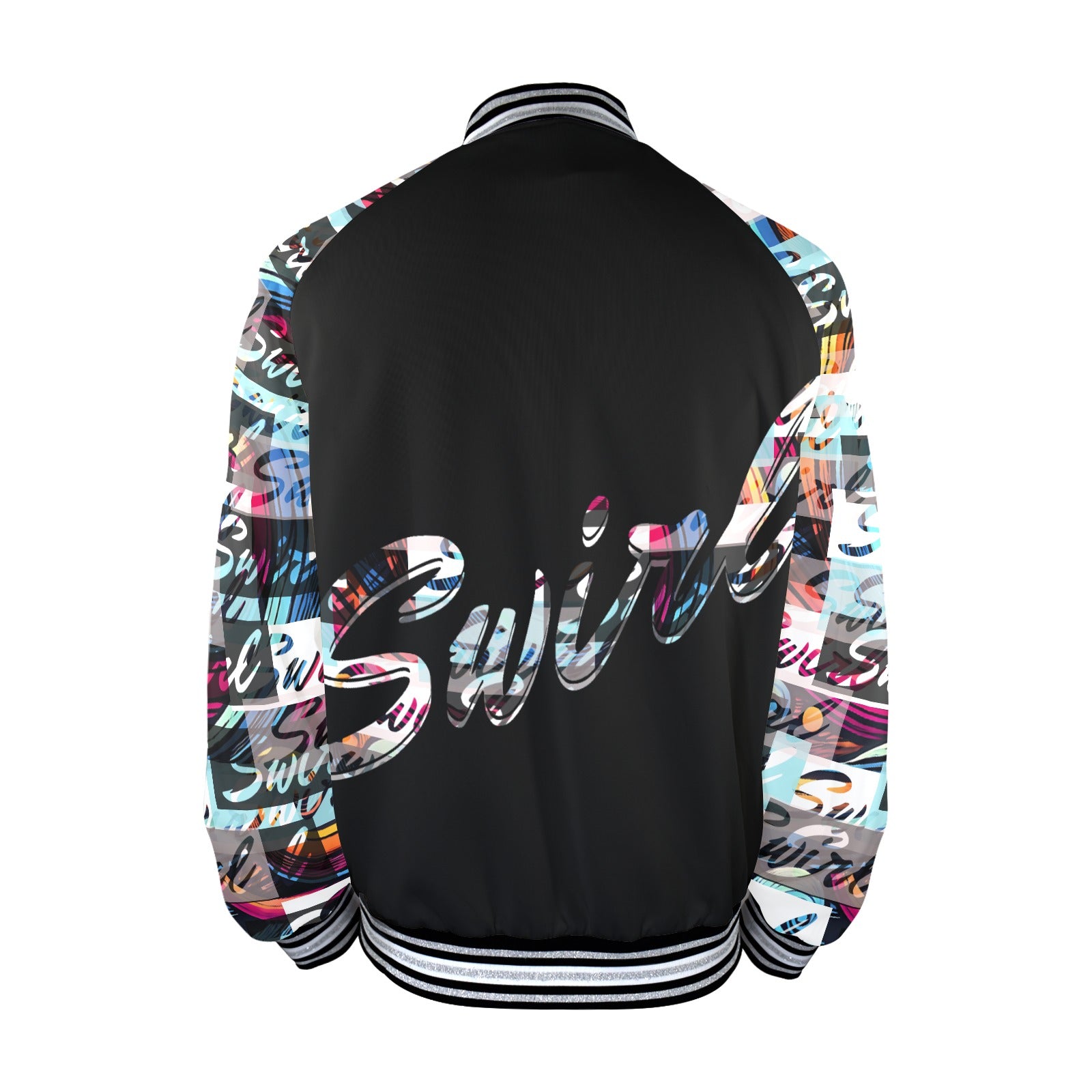 Men's Striped Trim Bomber Jacket