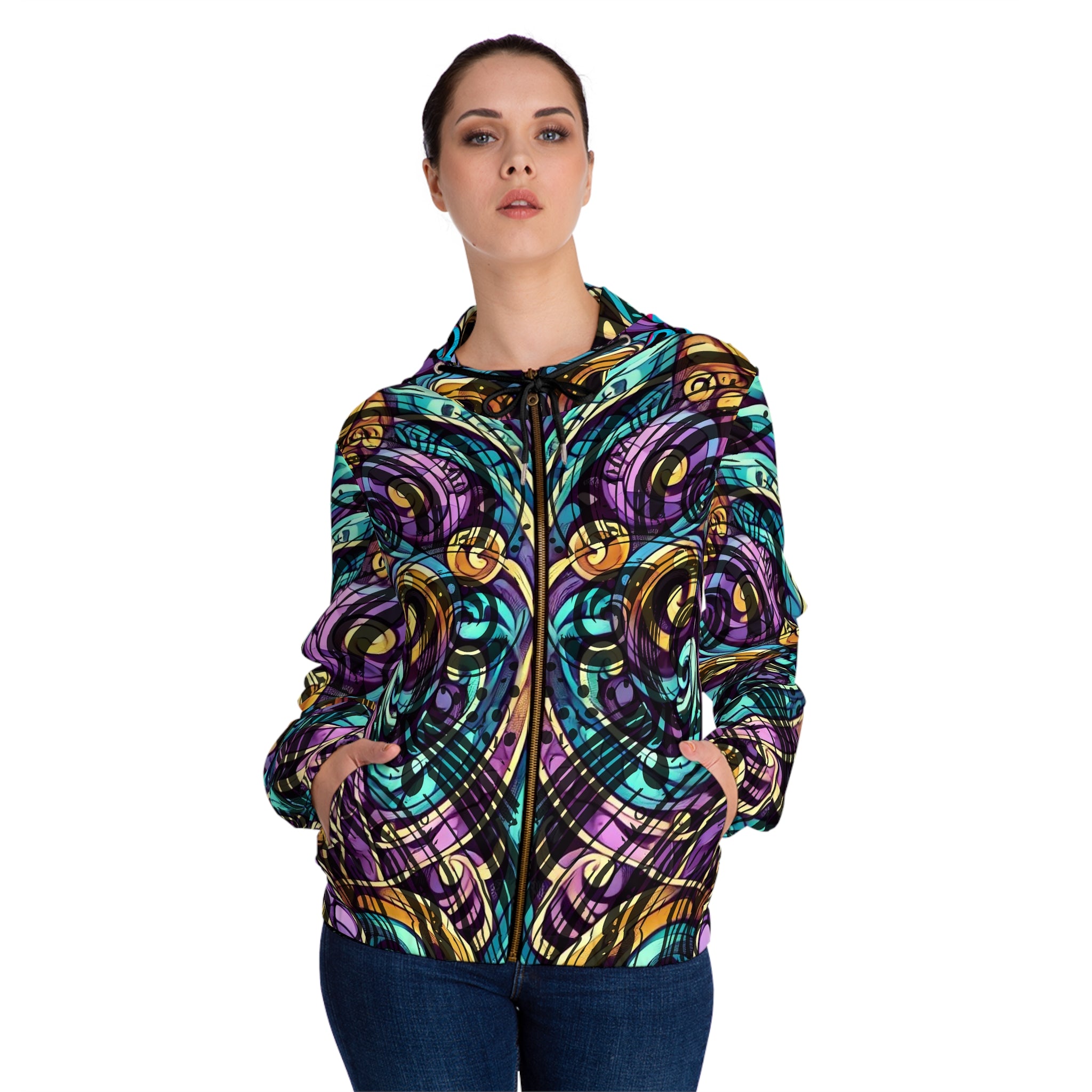 Women’s Full-Zip Hoodie (AOP)
