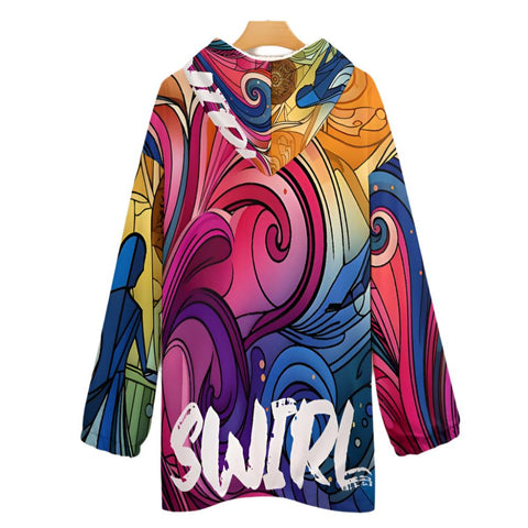 Women's Oversized Hooded Blanket Shirt