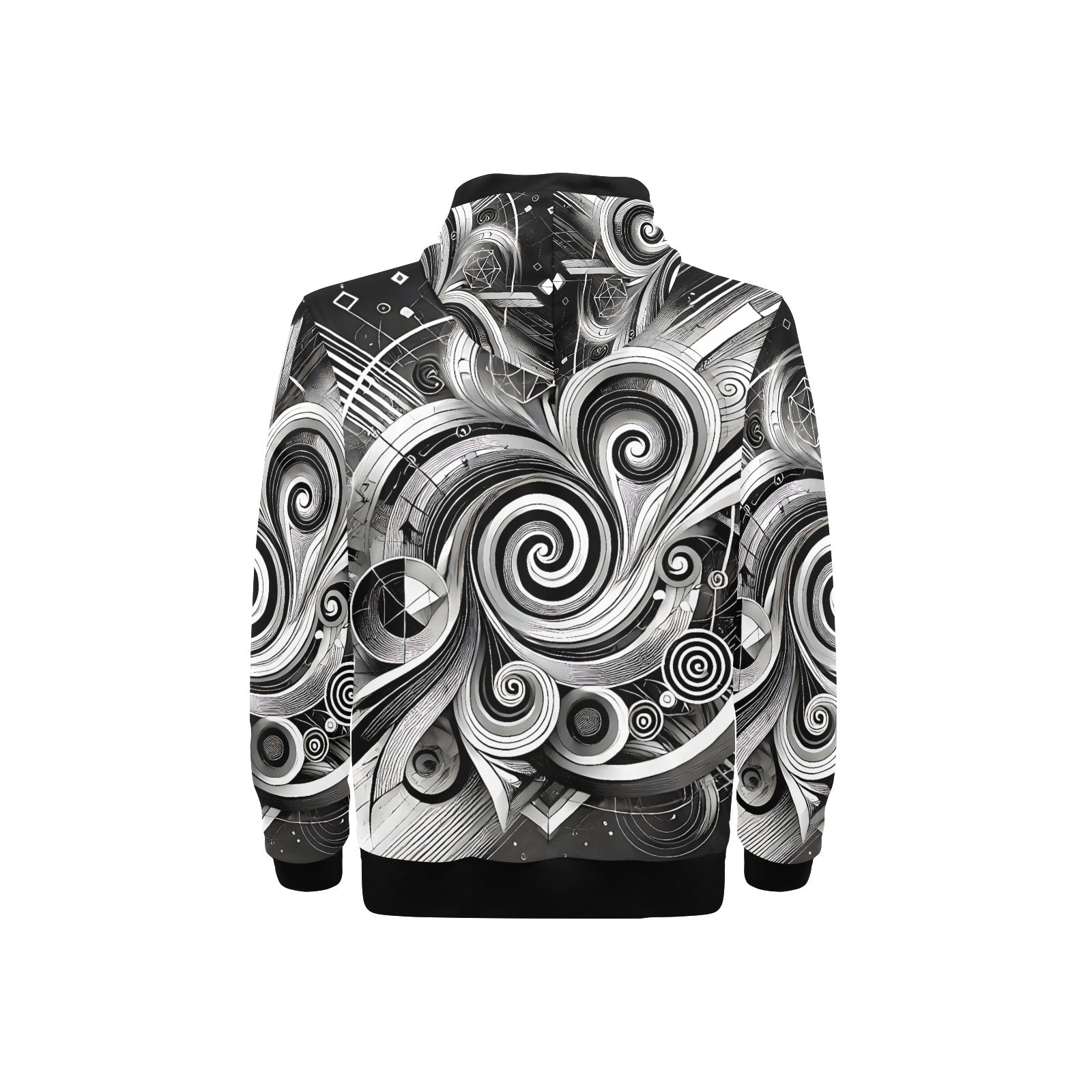 Men's High Neck Pullover Hoodie