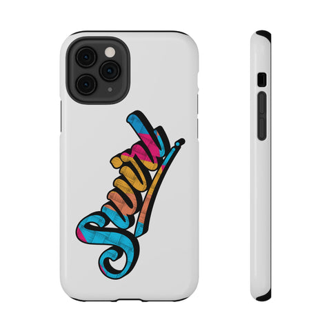 Dual-Layer Phone Case - White